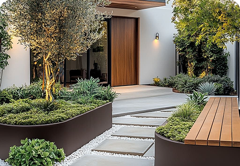 Modern landscape design